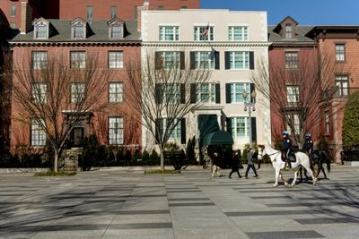 Blair House, US president's guest home, to welcome the Macrons