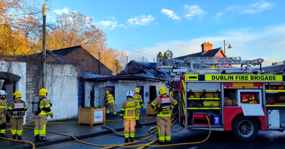 Heartbreaking footage shows fire damage caused to historic St Dominic's Hall in Tallaght Village