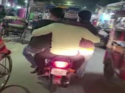 UP: Five Persons Land In Jail For Riding On A Single Motorcycle In Moradabad