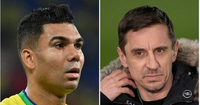 Manchester United player Casemiro is proving Gary Neville prediction wrong