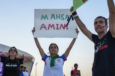 The U.S.-Iran World Cup matchup puts a spotlight on Iran's protest movement