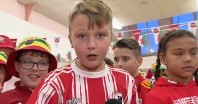 Schoolboy gives brilliant Wales team talk in live BBC interview ahead of England World Cup clash