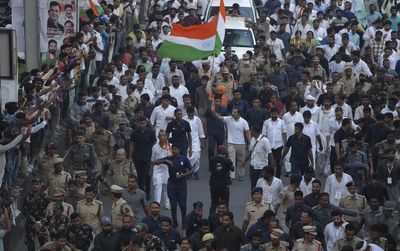A ‘march to unite India’, led by Congress, reaches half-way mark