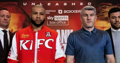 Chris Eubank Jr wears bold KFC jacket for face-off with rival Liam Smith
