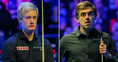 Ronnie O'Sullivan's rapid century break almost made Neil Robertson late for match