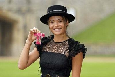 Emma Raducanu wears Dior Cruise to collect her MBE