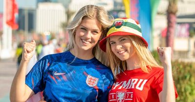 England and Wales fans enjoy all-day party before 'Battle of Britain' World Cup clash