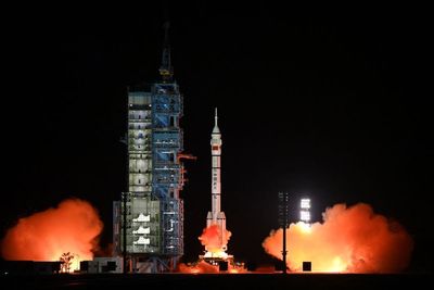 China launches 3 astronauts to complete space station
