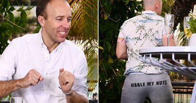 Matt Hancock cuts loose as Mike Tindall dances in cheeky pants on I'm A Celeb Coming Out