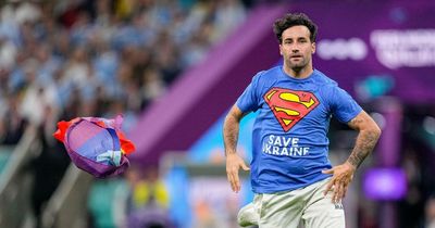 World Cup pitch invader shares update after interrupting Portugal vs Uruguay with rainbow flag