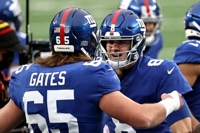 Giants’ Nick Gates: ‘It’s my huddle’ until Daniel Jones steps in