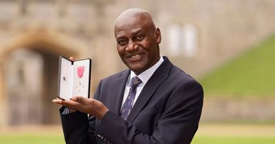 Sunderland hero Gary Bennett receives his MBE from King Charles III at Windsor Castle