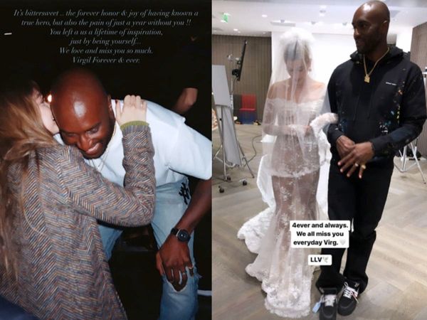 Rockford's Virgil Abloh Designed Hailey Bieber's Wedding Dress