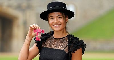 Emma Raducanu 'honoured' after receiving MBE from King Charles