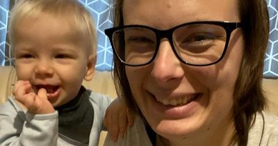 Toddler turned blue and nearly choked to death on piece of plastic lodged in pizza