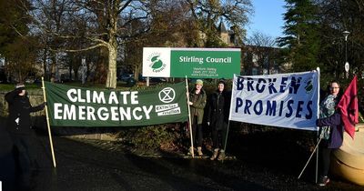 Extinction Rebellion protesters blast council inaction at gathering outside Viewforth HQ