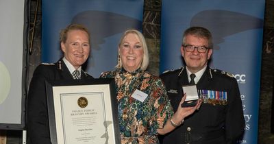 Pensioner punched in the face while trying to defend police officers