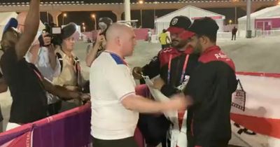 England fans furious as Qatari officials check and measure every flag before Wales clash