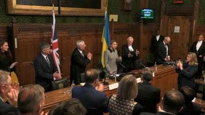 Ukraine’s first lady Olena Zelenska receives standing ovation as she tells UK parliament: ‘I came to you for justice’
