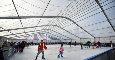 Ice rink where you can skate under twinkling lights to festive music