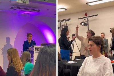 Nicola Sturgeon charity event speech interrupted by anti-self-ID activist