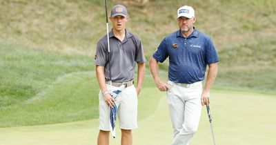 Lee Westwood keeping pressure off as son Samuel, 21, makes pro debut