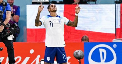 Why Man Utd's Marcus Rashford pointed to sky in celebration of England World Cup goal vs Wales