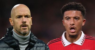 Erik ten Hag 'unhappy' with Jadon Sancho as his problem with Man Utd winger emerges