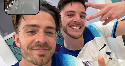 Jack Grealish posts picture from inside England's dressing room after win over Wales