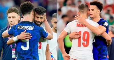 USA star embraces distraught Iran players at full-time in emotional World Cup moment