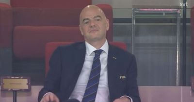 FIFA chief Gianni Infantino booed on big screen during England World Cup win over Wales