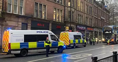 Bus damaged after it collides with car in Newcastle city centre during rush hour