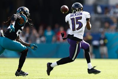 Ravens HC John Harbaugh discusses play of WR DeSean Jackson in Week 12 vs. Jaguars