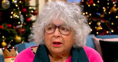 Phil Schofield corrects Miriam Margolyes as she suggests Grindr to a female caller
