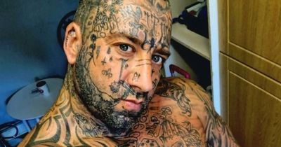 Man who spent £30,000 on tattoos shares what he looked like before dramatic inking