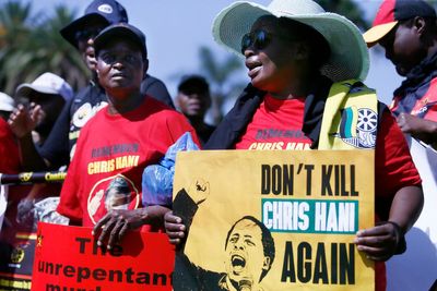 South Africans protest pending release of Hani's killer