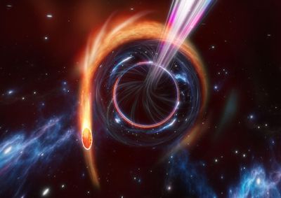 Astronomers capture a rare black hole phenomena billions of light years away