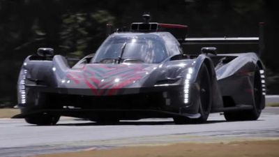 Cadillac V-LMDh Race Car Teased Making Great Sounds On The Track