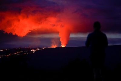 A flare and a spare: Hawaii volcano visitors see 2 eruptions