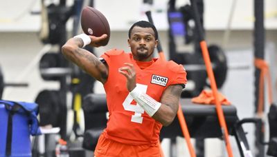 Browns QB Deshaun Watson returns to practice after serving suspension