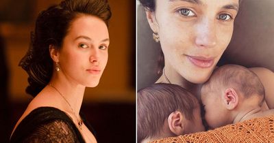 Downton Abbey star Jessica Brown Findlay gives birth to twin boys after IVF struggle