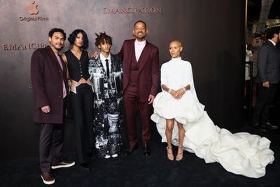 Will Smith joined by glamorously dressed family for Emancipation premiere