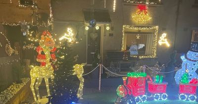 Airdrie couple in festive fundraiser with Christmas lights display in garden