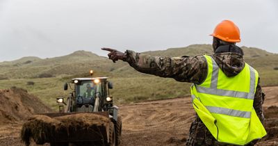 The UK soldiers using 16-tonne Army excavators to restore Cornish wildlife haven