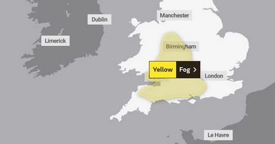 Urgent Met Office weather warning for blanket of fog to cover UK - see list of places