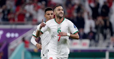 Hakim Ziyech World Cup gift as Chelsea star scores a huge goal for Morocco amid transfer message