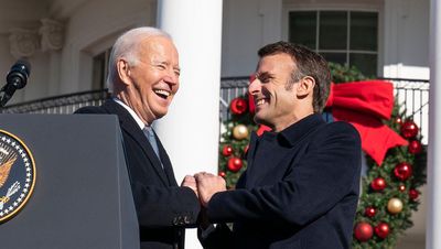 Joe Biden welcomes Emmanuel Macron to White House for historic state visit