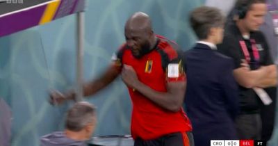 Romelu Lukaku shows frustration after Belgium World Cup exit with violent outburst