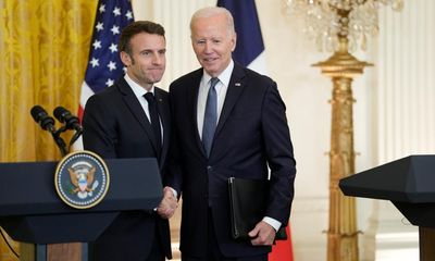 Biden and Macron seek to heal trade rift and present united front on Ukraine