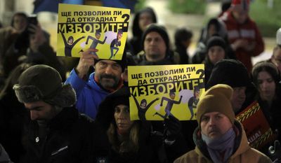 Bulgarians protest reinstatement of paper election ballots